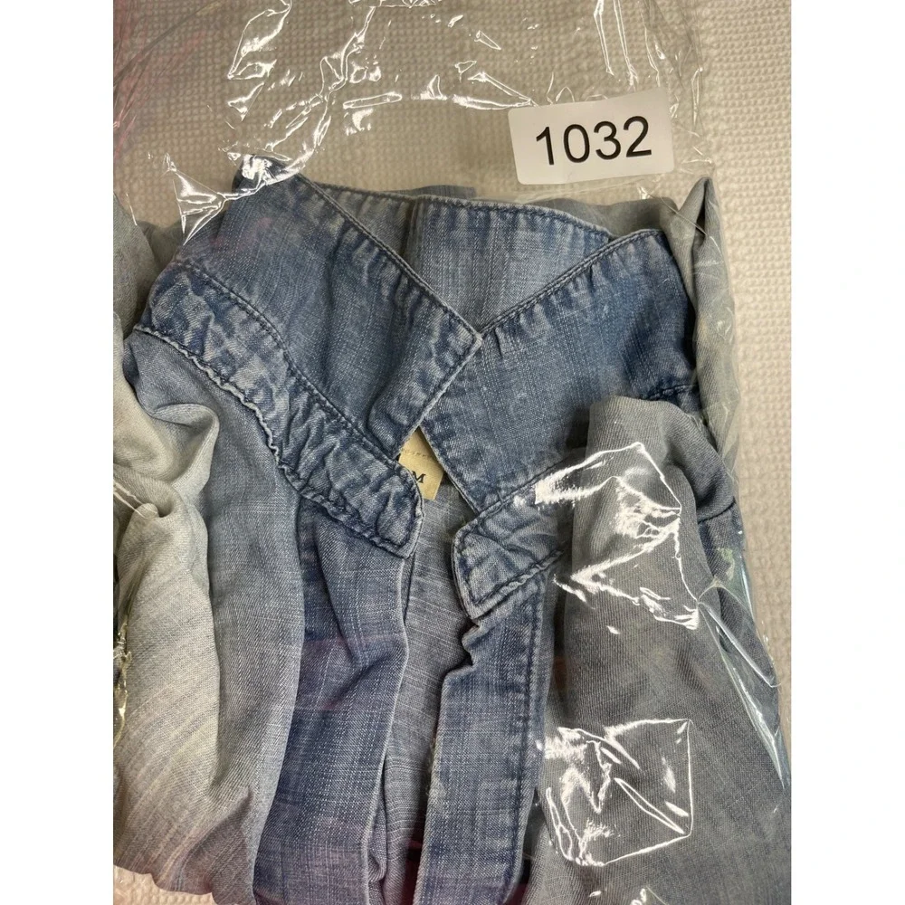 Cloth &‎ Stone Blue Long Sleeve Button Down Shirt